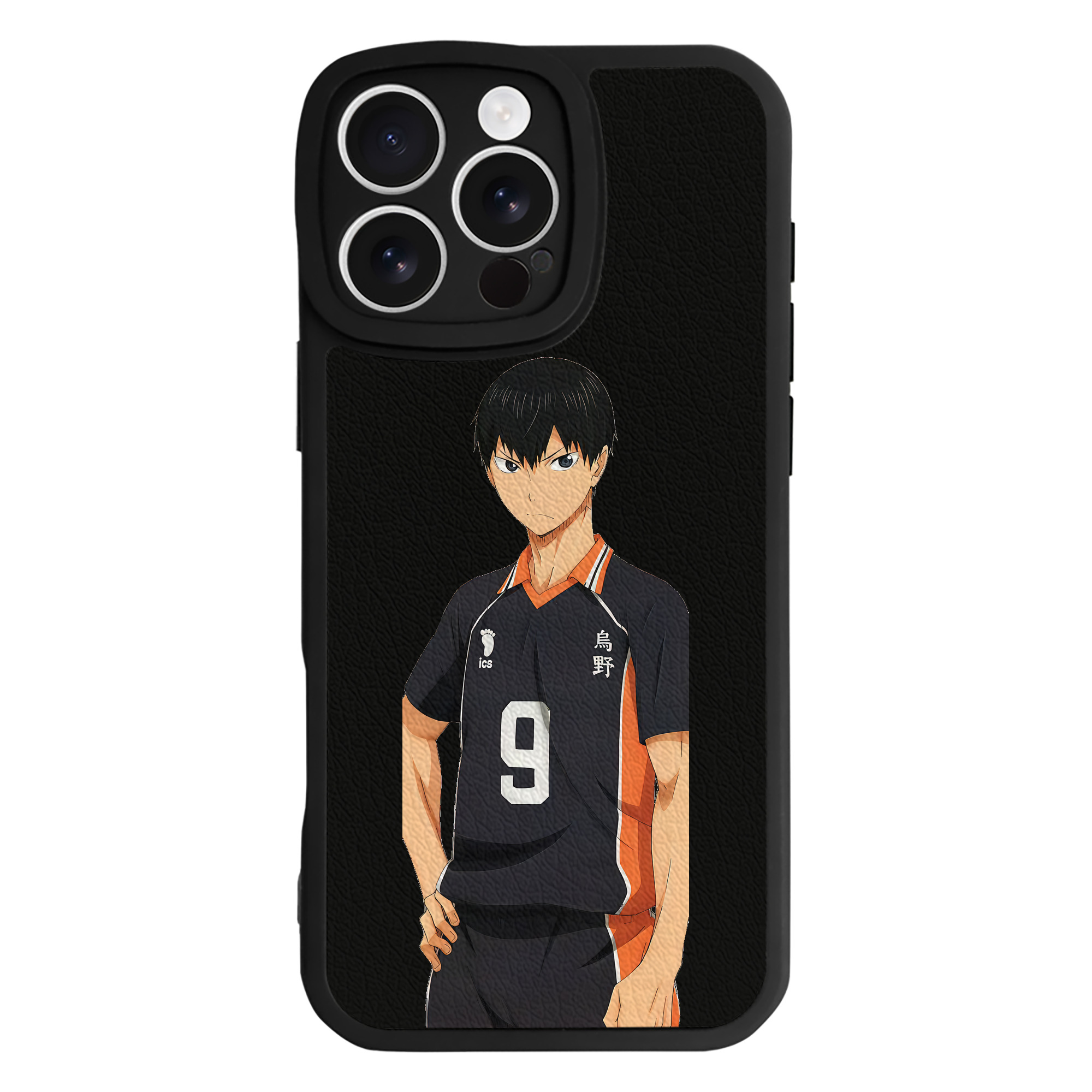 （画像用） ハイキュー!! Haikyu!! 【iPhone 16シリーズ対応】シリコンスマホケース（レザー調） 材質：シリコン